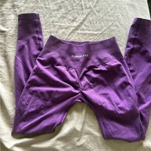 Alphalete Revive leggings in purple noir